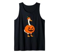 Calabaza Pato Halloween Divertido Animal de Granja Jack O Lantern Camiseta sin Mangas