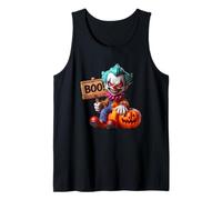 Calabaza Payaso Espeluznante Boo Halloween Camiseta sin Mangas