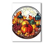 Calabaza Pintar por Numeros Adultos Fruta DIY Pintar por Numeros con Marco 80x100cm Manualidades Adultos, Paint by Numbers Adult con 3 Pinceles y Acrílico, Home Wall Room Decor, Regalo Mujer 0R-623