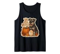 Calabaza Schnauzer estándar de otoño y otoño de Tis The Season Camiseta sin Mangas