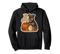 Calabaza Schnauzer estándar de otoño y otoño de Tis The Season Sudadera con Capucha