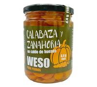 Calabaza y zanahoria en caldo de huesos de vaca para perros - Weso - Cantidad: 400 ml