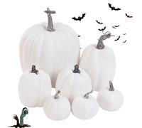 Calabazas artificiales | Juego de calabazas de simulación realista de espuma - 7 piezas suministros para de de otoño para casa, cocina, boda, vacaciones, Acción de Gracias, Halloween