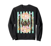 Calabazas Coquette Preppy Stripe Spooky Girls para Mujer Sudadera