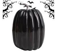 Calabazas de espuma - Calabazas decorativas grandes de espuma naranja - Decoración vegetal de 20 cm para otoño interior, exterior, casa porche mesas, Halloween y Acción de Gracias