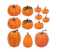Calabazas decorativas 12 Piezas Centros de Mesa Festivos y Adornos para | Calabazas De Otoño Para Estantería Repisa Chimenea Escritorio Comedor Cocina y el Hogar