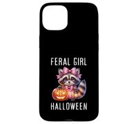 Calabazas divertidas de mapache para niña de Halloween espeluznante y salvaje Carcasa para iPhone 15 Plus