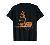 Calabazas espeluznantes en un Barco Halloween Camiseta