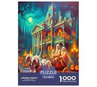 Calabazas Jumbie Rompecabezas 1000 Piezas para Adultos Y Niños Noche de Halloween Impossible Regalos Habilidad Familiar Idea De Regalo para Ella O É 52x38cm/1000pcs