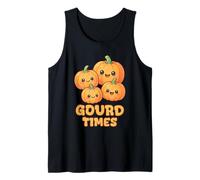 Calabazas Kawaii de Gourd Times para Halloween Jack o Lantern Camiseta sin Mangas