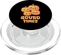 Calabazas Kawaii de Gourd Times para Halloween Jack o Lantern PopSockets PopGrip para MagSafe
