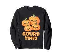 Calabazas Kawaii de Gourd Times para Halloween Jack o Lantern Sudadera