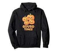 Calabazas Kawaii de Gourd Times para Halloween Jack o Lantern Sudadera con Capucha