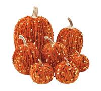 Calabazas para decoración - Calabazas de otoño, Acción de Gracias, decoración de Halloween, 7 piezas, decoración de mesa de Acción de Gracias para interior y exterior, salón, dormitorio, habitación de