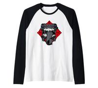 Calabozos y Dragones imitan la Bestia del Cofre del Tesoro Camiseta Manga Raglan