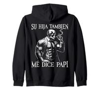 Calacas Chidas Gym Funny Sarcasm Slang Mexican Skull Sayings Sudadera con Capucha