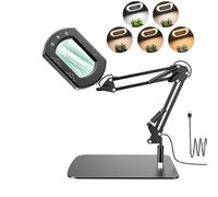 CALAMAANS Lupa para leer, ligera, rectangular, proporciona una gran área de visualización de páginas de libros para leer impresiones pequeñas para personas mayores con baja visión (gris)