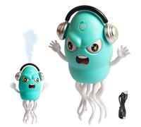 Calamar Genérico , Calamar Evitando Obstáculos Rastreando, Juguete Musical Pulpo Recargable con Luz para Niños Cumpleaños Navidad Juego Ruta Arrastrando Danza
