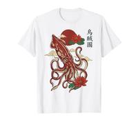 Calamar Gigante Arte Japonés Océano Camiseta