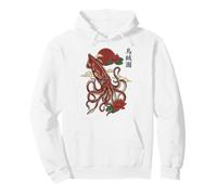 Calamar Gigante Arte Japonés Océano Sudadera con Capucha