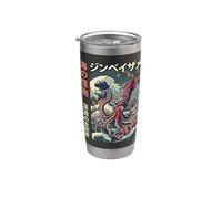 Calamar Gigante Arte Japonés Océano Vaso térmico de acero inoxidable de doble pared