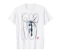 Calamar Gigante - Estilo Japonés con Sello Kanji Camiseta