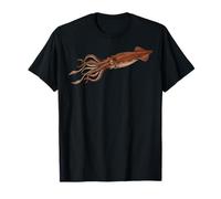 Calamar Gigante Ilustración Océano Aguas Profundas Camiseta