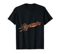 Calamar Gigante Ilustración Océano Aguas Profundas Camiseta gráfica económica
