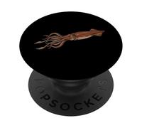 Calamar Gigante Ilustración Océano Aguas Profundas PopSockets PopGrip Adhesivo