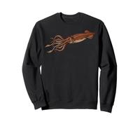 Calamar Gigante Ilustración Océano Aguas Profundas Sudadera