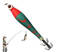 Calamar Jigs para Agua Salada | Accesorios de Luminosos con Peso Artificial, señuelos de con anzuelos para Sepia, para Agua Salada, Lago, río, Kayak, Orilla, Perca, Trucha,