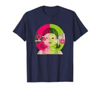 Calamar Juego Rojo Luz Verde Luz Muñeca Texto Coreano Logo Camiseta