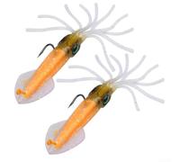 Calamares brillantes para aventuras de pesca nocturna dirigidas a varios peces en alta mar (13,5 cm, 35,5 g I)