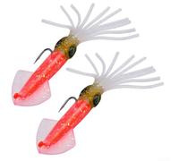 Calamares brillantes para aventuras de pesca nocturna dirigidas a varios peces en alta mar (13,5 cm, 35,5 g E)