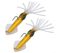 Calamares brillantes para aventuras de pesca nocturna dirigidas a varios peces en alta mar (13,5 cm, 35,5 g B)