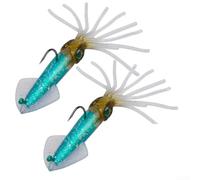 Calamares brillantes para aventuras de pesca nocturna dirigidas a varios peces en alta mar (13,5 cm, 35,5 g de profundidad)