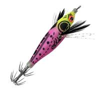 Calamares Jig | con anzuelo vientre redondo realista luminoso | Jig en forma de | para trucha, pulpo, lubina, arroyos, ríos, cuencas artificiales, zonas costeras y a lo largo de la