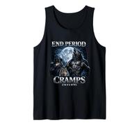 Calambres Periódicos Fin Divertido Desarticulado Obsceno Gen Z Bold Mordaza Meme Camiseta sin Mangas