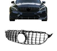 Calandra Parrilla Central válida para Mercedes Clase C | 2014-2018 | Sin Camara - Color Negro (w205 s205 c205) Rejilla central parachoques delantero…