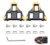 Calas Bicicleta Carretera Compatible Shimano SPD SL SM-SH10 SH11 SH12, Calas Carretera Tacos Pedales Ciclismo TPU PTFE Antideslizante, Sistema Fijo y Flotante, Accesorios para Zapatillas Ciclismo Ruta