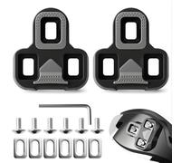 Calas compatibles con Look Keo, juego de 6 piezas 3 agujeros de TPU, tacos grises antideslizantes para pedales de bicicleta de carreras, ajustables y resistentes, para Blade 2 Max Classic 3 Easy