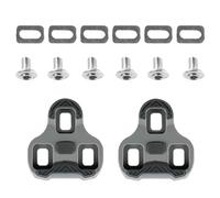 Calas de Ciclismo Compatible con Look Keo Bike Calcles de Bicicleta Antideslizantes Pedales de 3 Orificios Tacos Juego de Placas de Zapatos de MTB Road Cleats Gris 4.5°