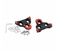 Calas de pedal P2R compatibles con Shimano carretera SPD-SL fijas 0° negro-rojo