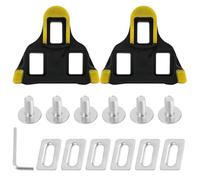Calas para Bicicleta de Carretera compatibles con SPD SL SM-SH10/SH11/SH12, Juego con 6 Tornillos y 6 Placas metálicas, Accesorios para Pedales de Ruta, Antideslizantes para Interior y Exterior