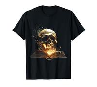 Calavera Cara Anatomía Fantasía Motivo Arte Cráne Camiseta