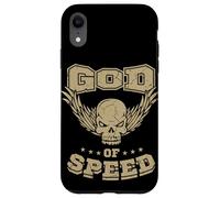 Calavera con alas Dios de la velocidad Carcasa para iPhone XR