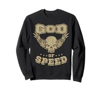 Calavera con alas Dios de la velocidad Sudadera