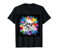 Calavera con Lirios para godos y emos Camiseta