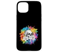 Calavera con lirios para godos y emos Carcasa para iPhone 15 Plus