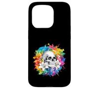 Calavera con lirios para godos y emos Carcasa para iPhone 15 Pro